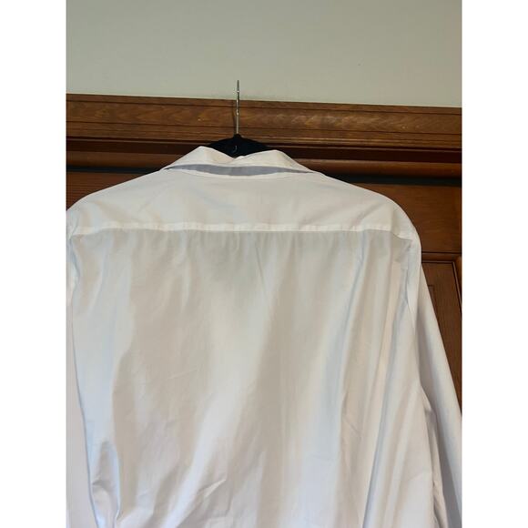 Carbon38 Women's Twisted Button-Up Tunic Shirt Long Sleeve Blouse White Size XL - Picture 6 of 16